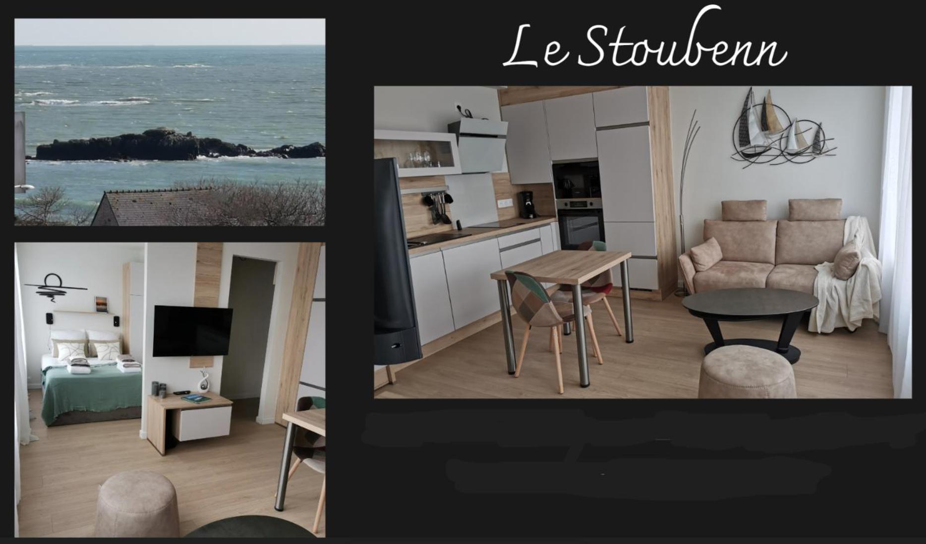 Le Stoubenn, Raffine Et Chaleureux Apartment กงการ์โน ภายนอก รูปภาพ